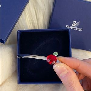 Swarovski Apple Hair Clip